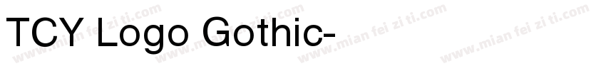 TCY Logo Gothic字体转换